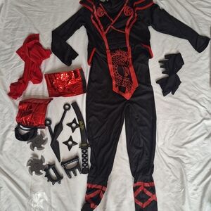 Ninja Warrior Kids Costume - Black and Red